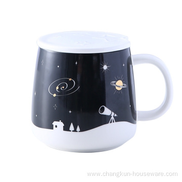 Customized logo tea coffee cup Custom porcelain mugs